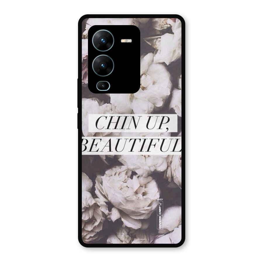Chin Up Beautiful Metal Back Case for Vivo V25 Pro
