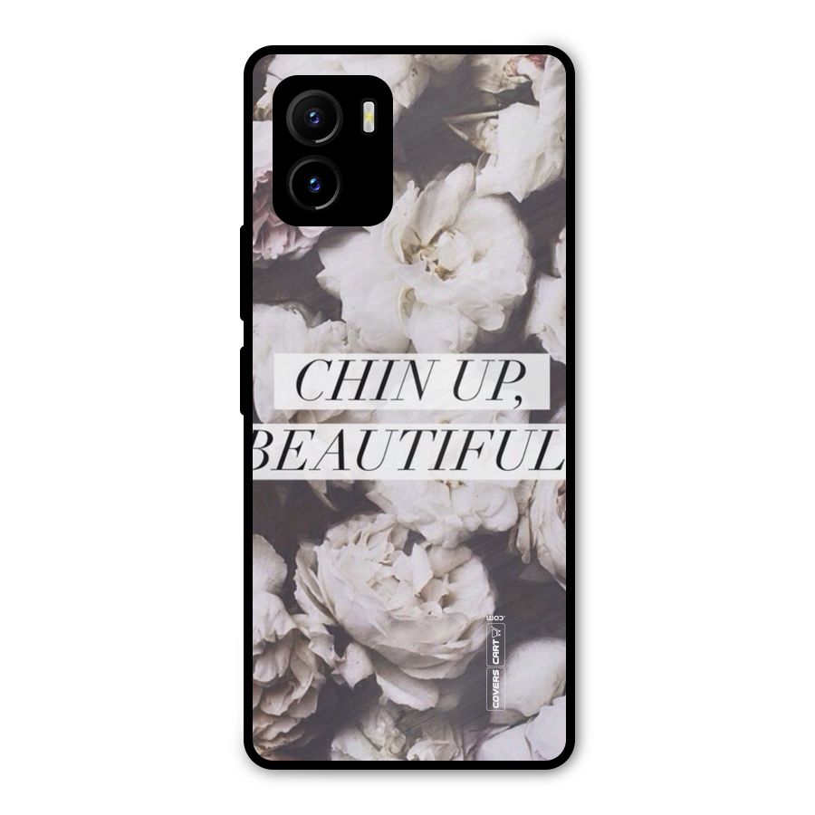 Chin Up Beautiful Metal Back Case for Vivo Y15s
