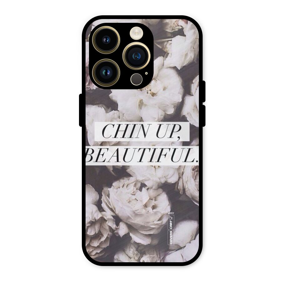 Chin Up Beautiful Metal Back Case for iPhone 14 Pro