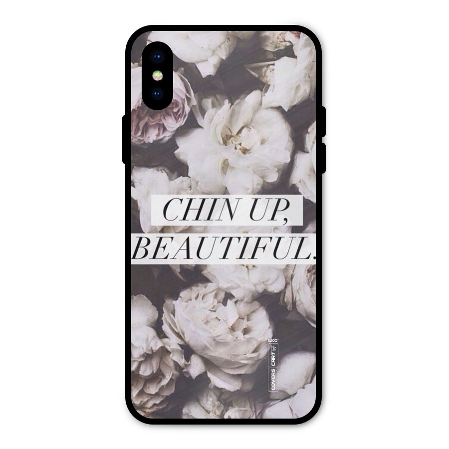 Chin Up Beautiful Metal Back Case for iPhone X