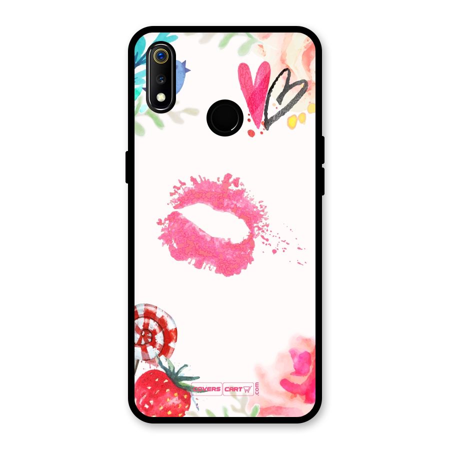 Chirpy Glass Back Case for Realme 3