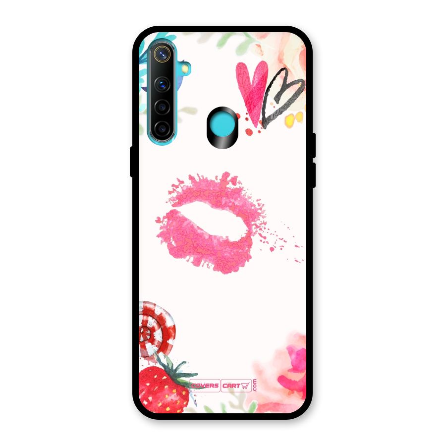 Chirpy Glass Back Case for Realme 5i