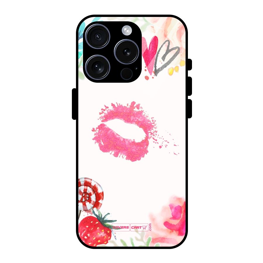 Chirpy Glass Back Case for iPhone 15 Pro