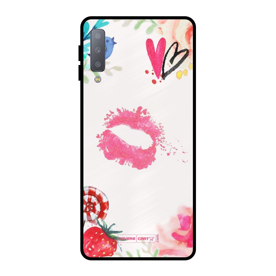 Chirpy Metal Back Case for Galaxy A7 (2018)