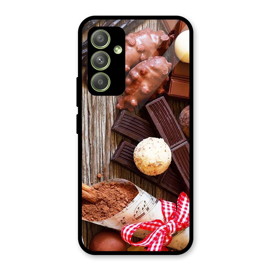 Chocolate Candies Glass Back Case for Galaxy A54