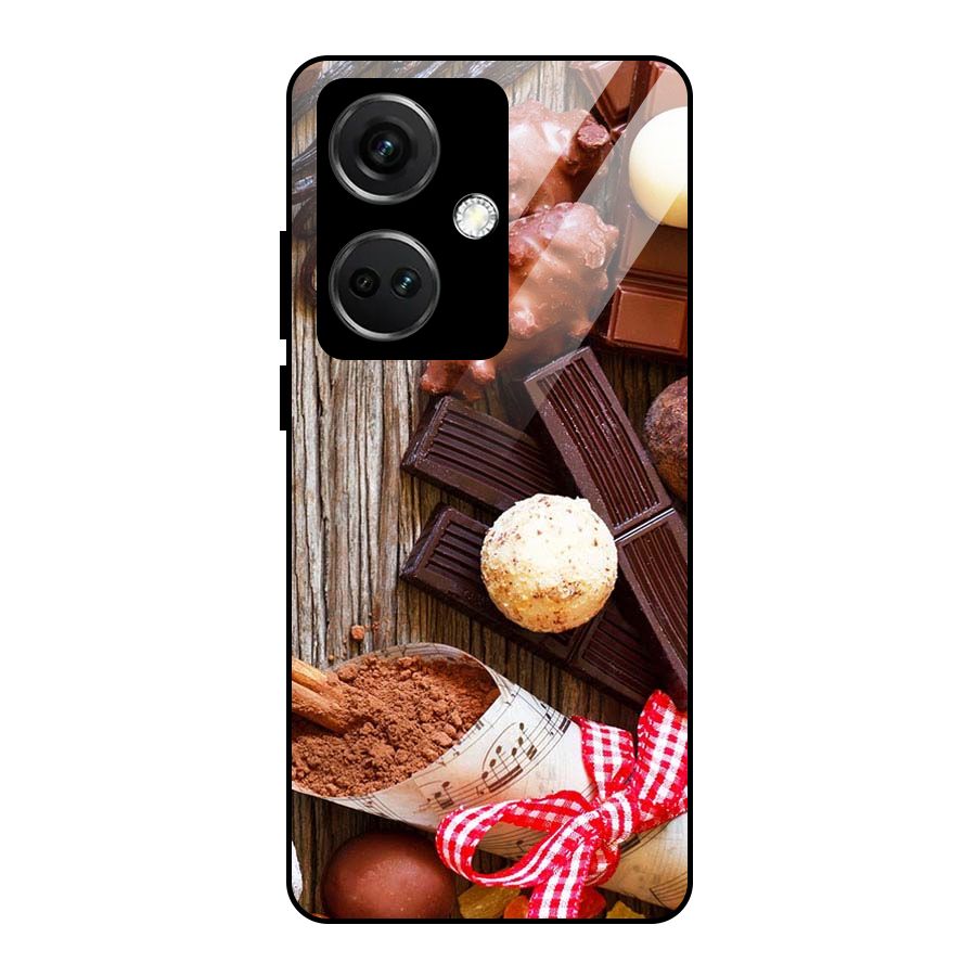 Chocolate Candies Glass Back Case for OnePlus Nord CE 3 5G