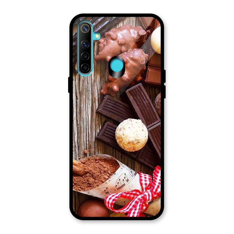 Chocolate Candies Glass Back Case for Realme Narzo 10