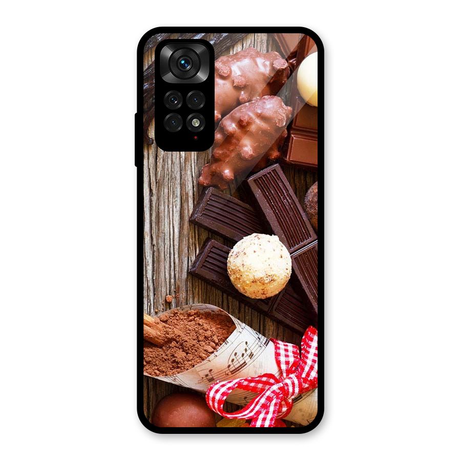 Chocolate Candies Glass Back Case for Redmi Note 11S