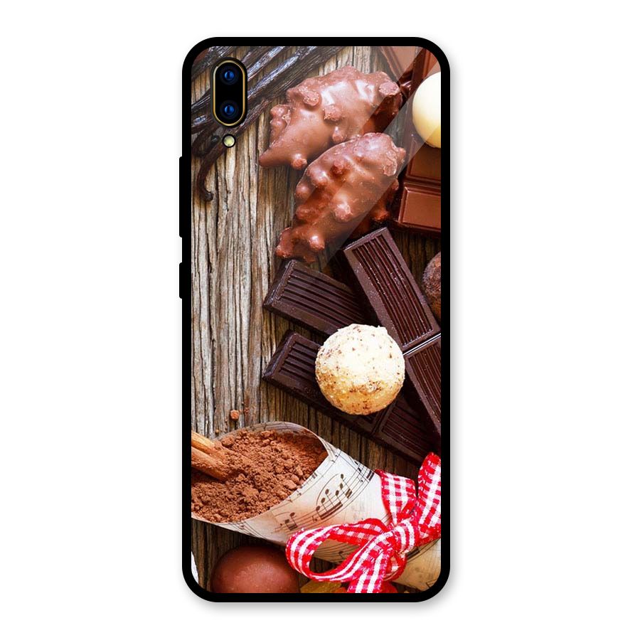 Chocolate Candies Glass Back Case for Vivo V11 Pro