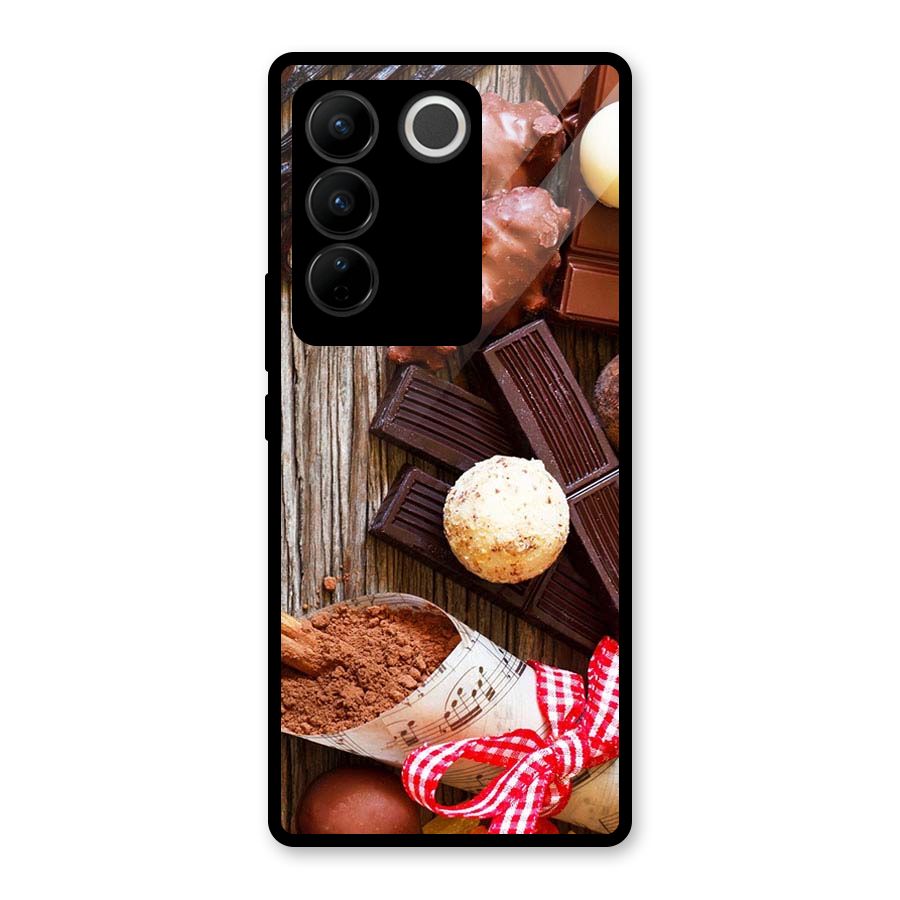 Chocolate Candies Glass Back Case for Vivo V27