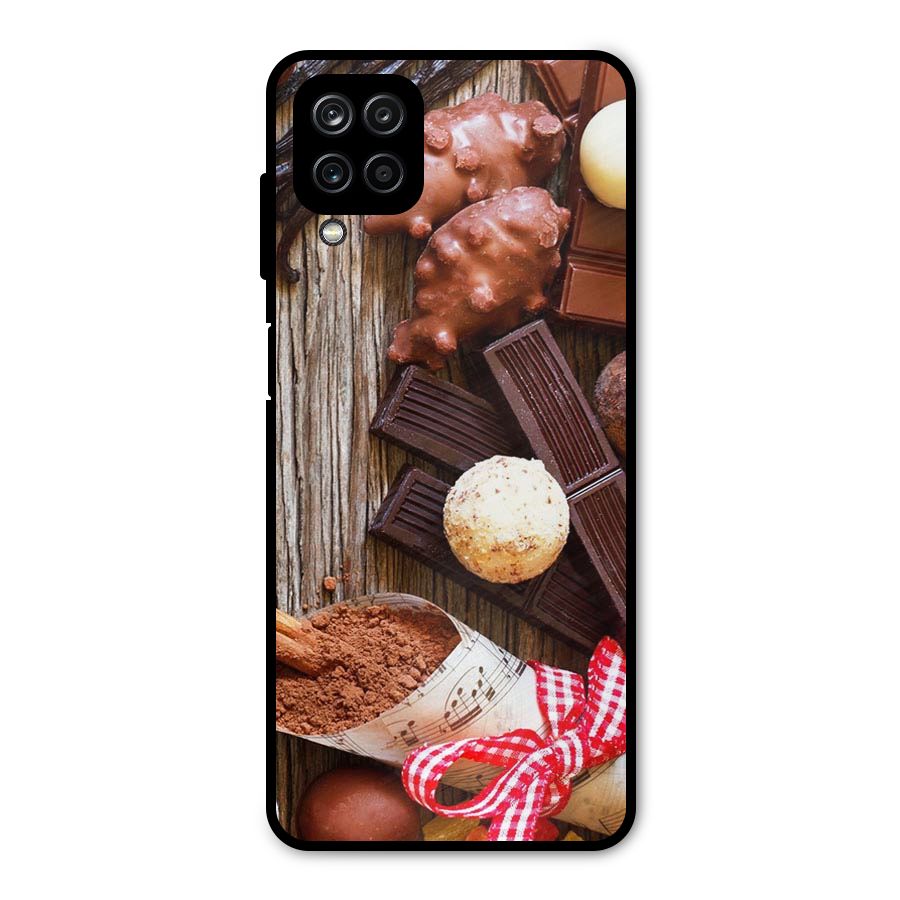 Chocolate Candies Metal Back Case for Galaxy A12