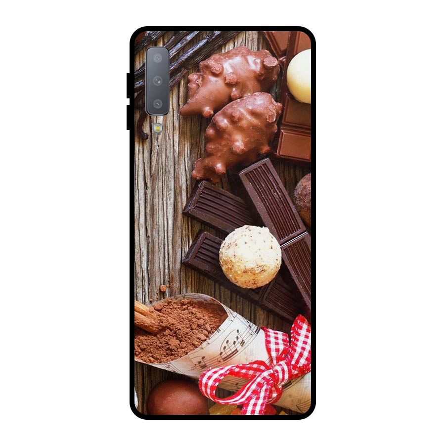 Chocolate Candies Metal Back Case for Galaxy A7 (2018)