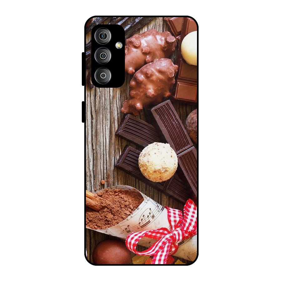 Chocolate Candies Metal Back Case for Galaxy F23