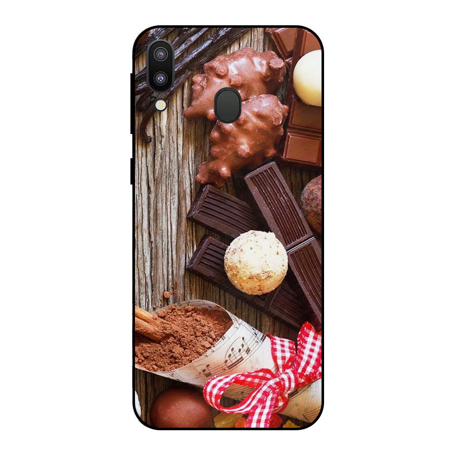 Chocolate Candies Metal Back Case for Galaxy M20
