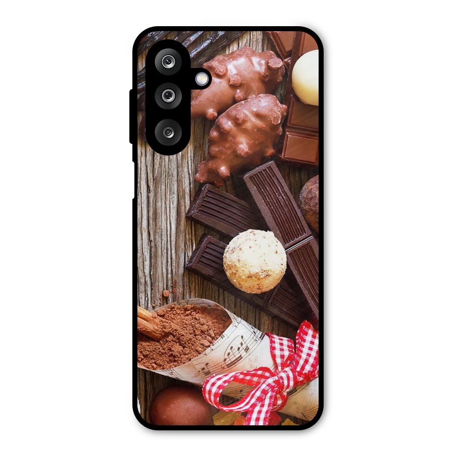 Chocolate Candies Metal Back Case for Galaxy M36