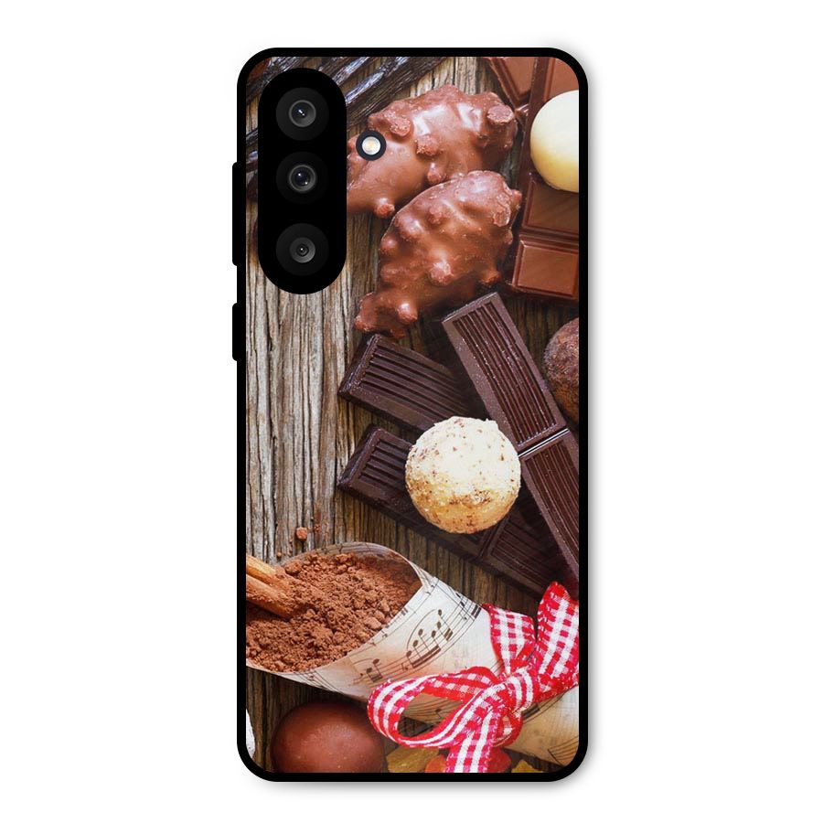 Chocolate Candies Metal Back Case for Galaxy M56