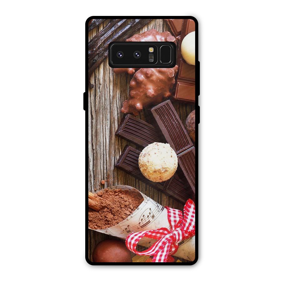 Chocolate Candies Metal Back Case for Galaxy Note 8