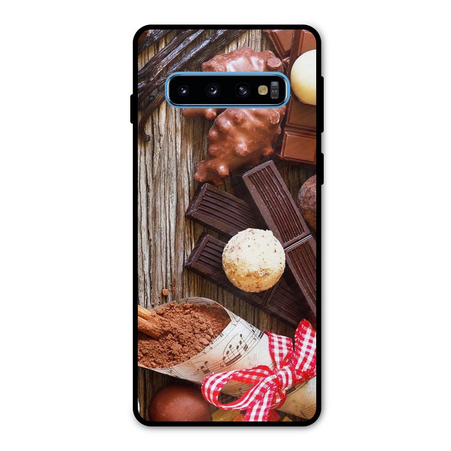 Chocolate Candies Metal Back Case for Galaxy S10