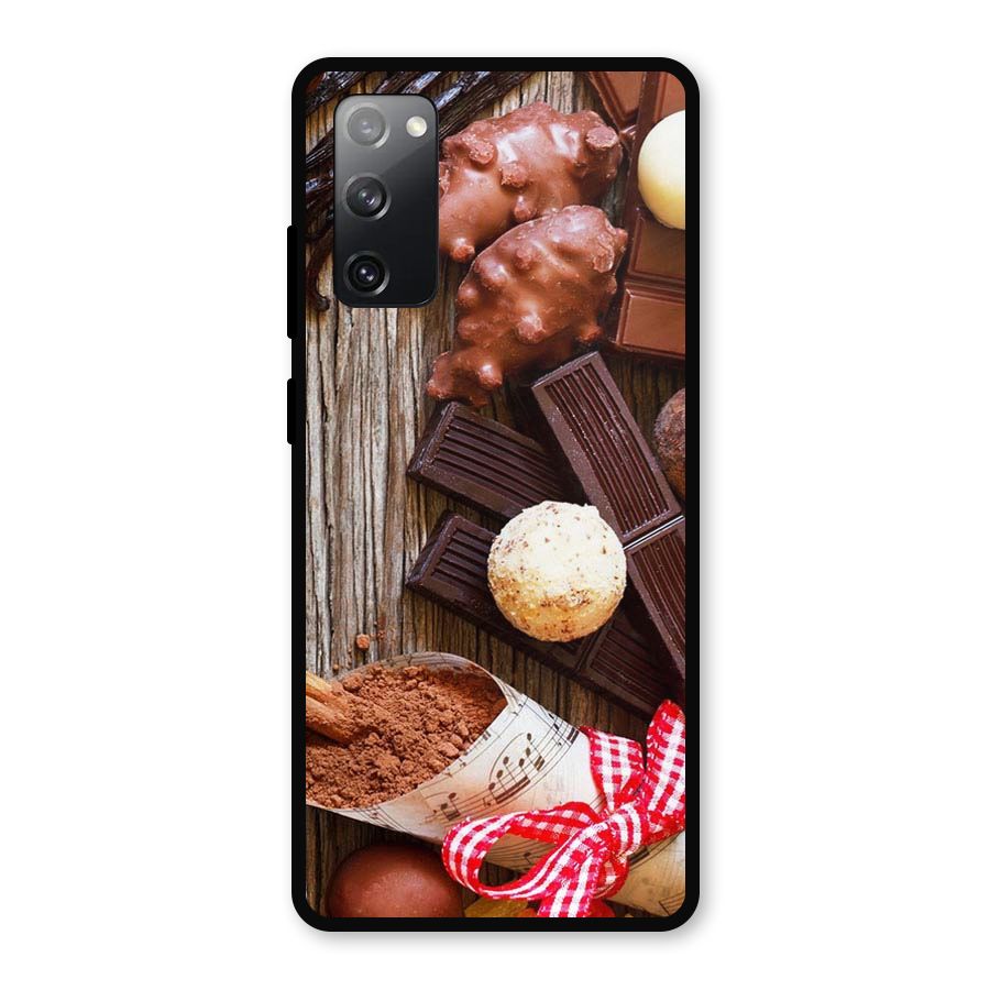 Chocolate Candies Metal Back Case for Galaxy S20 FE