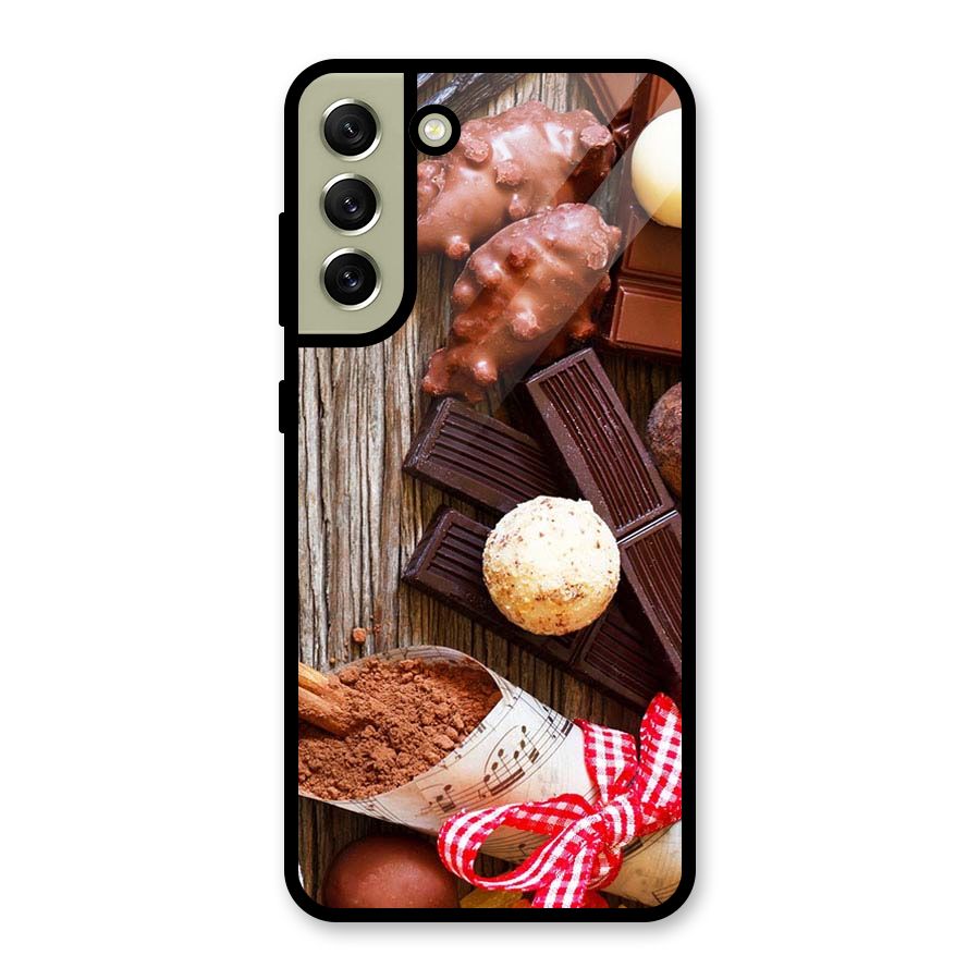 Chocolate Candies Metal Back Case for Galaxy S21 FE 5G (2023)