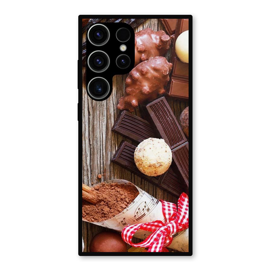 Chocolate Candies Metal Back Case for Galaxy S23 Ultra