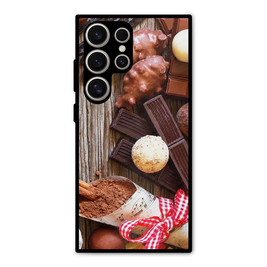 Chocolate Candies Metal Back Case for Galaxy S24 Ultra