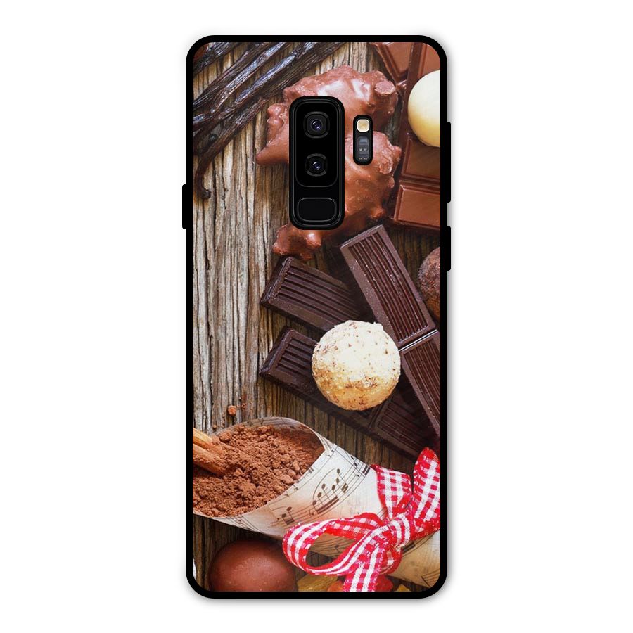 Chocolate Candies Metal Back Case for Galaxy S9 Plus