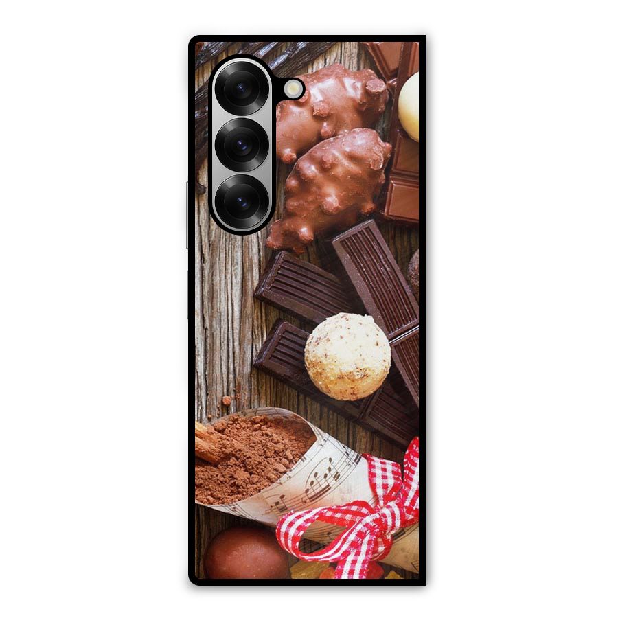 Chocolate Candies Metal Back Case for Galaxy Z Fold6