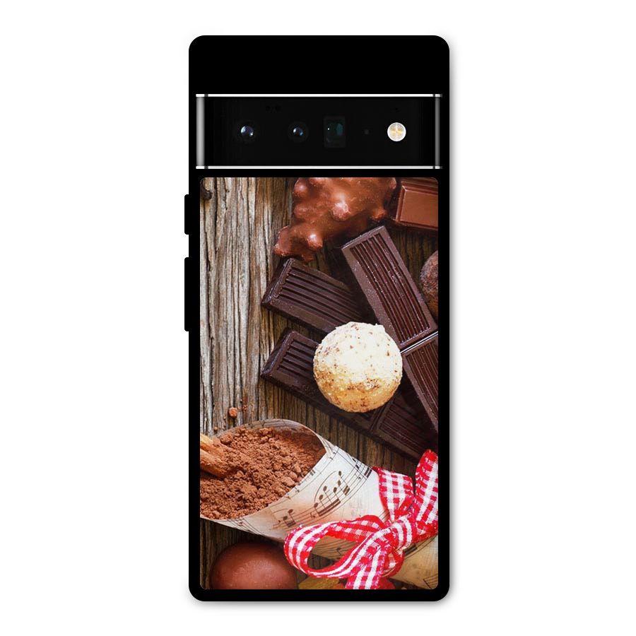 Chocolate Candies Metal Back Case for Google Pixel 6 Pro