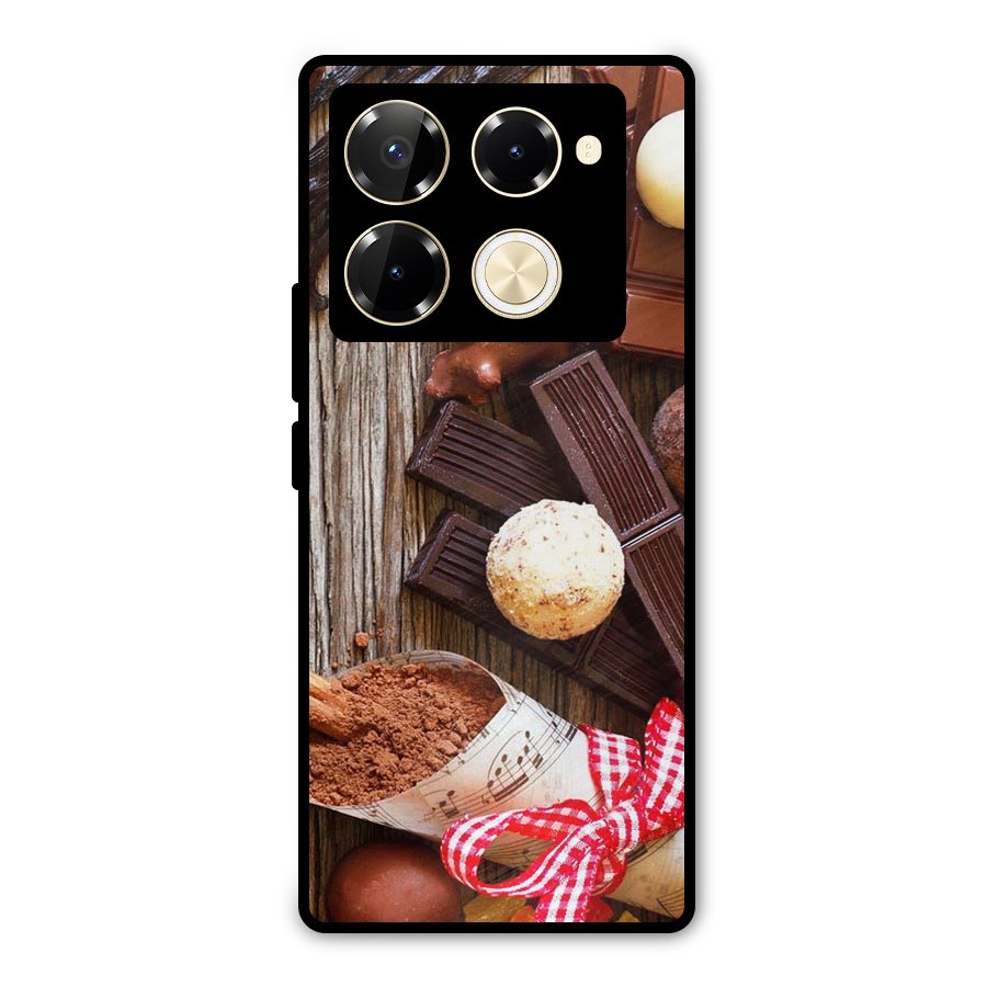 Chocolate Candies Metal Back Case for Infinix Note 40 Pro