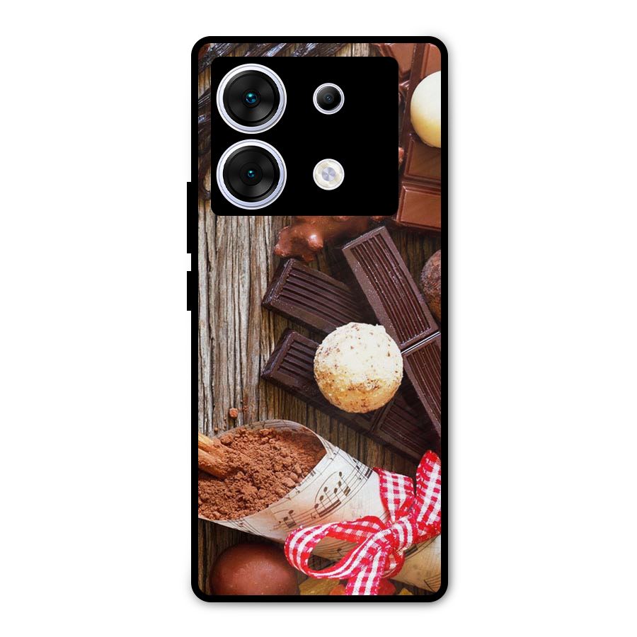 Chocolate Candies Metal Back Case for Infinix Zero 30 5G