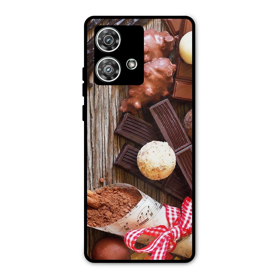 Chocolate Candies Metal Back Case for Motorola Edge 40 Neo