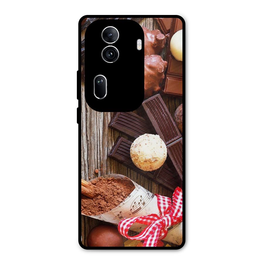 Chocolate Candies Metal Back Case for Oppo Reno11 Pro 5G