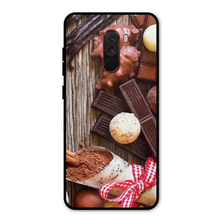 Chocolate Candies Metal Back Case for Poco F1