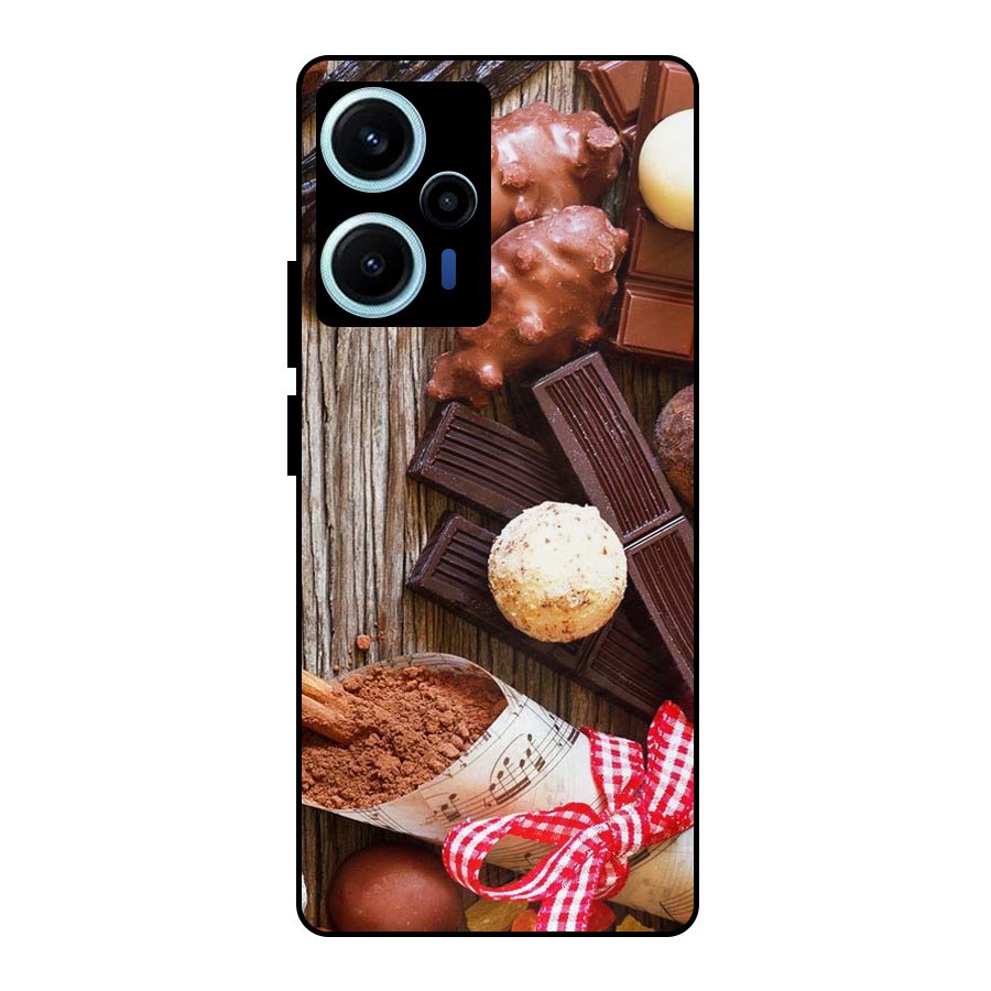 Chocolate Candies Metal Back Case for Poco F5