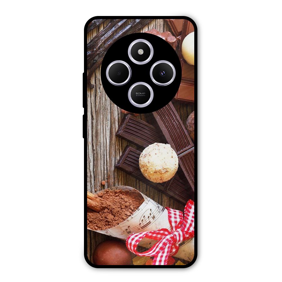 Chocolate Candies Metal Back Case for Poco M7