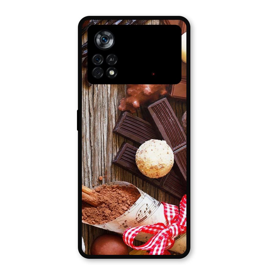 Chocolate Candies Metal Back Case for Poco X4 Pro 5G
