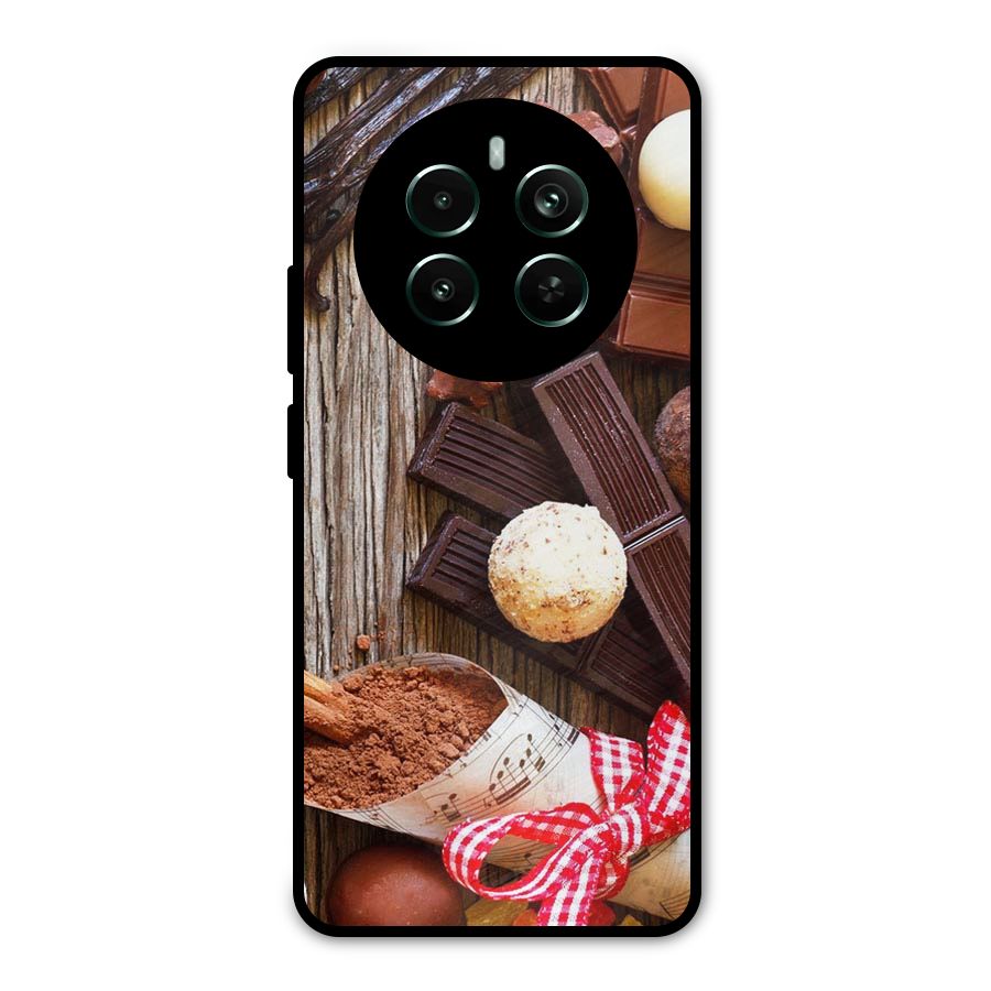 Chocolate Candies Metal Back Case for Realme 12 Pro Plus