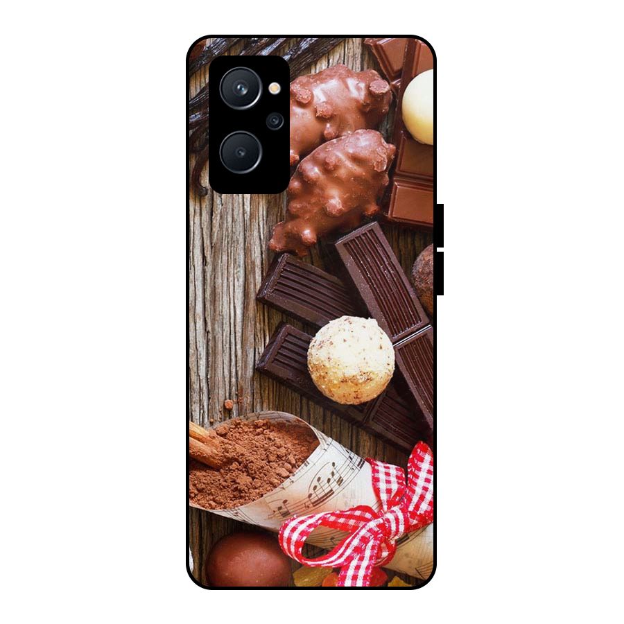 Chocolate Candies Metal Back Case for Realme 9i 5G