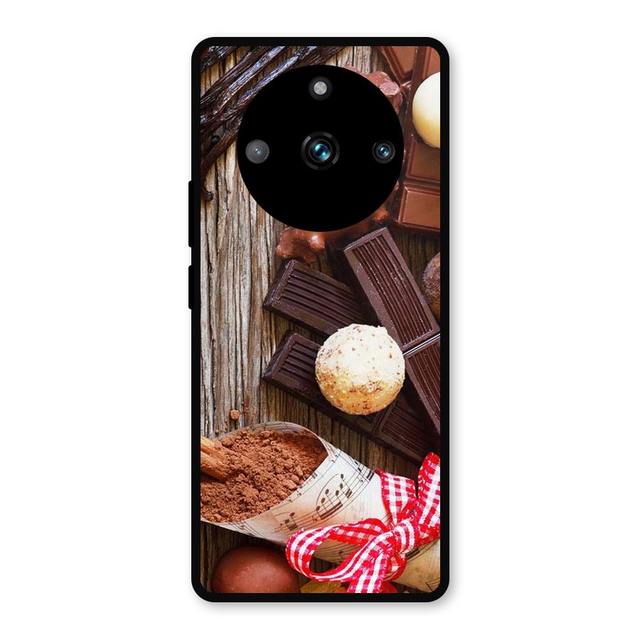 Chocolate Candies Metal Back Case for Realme Narzo 60 Pro