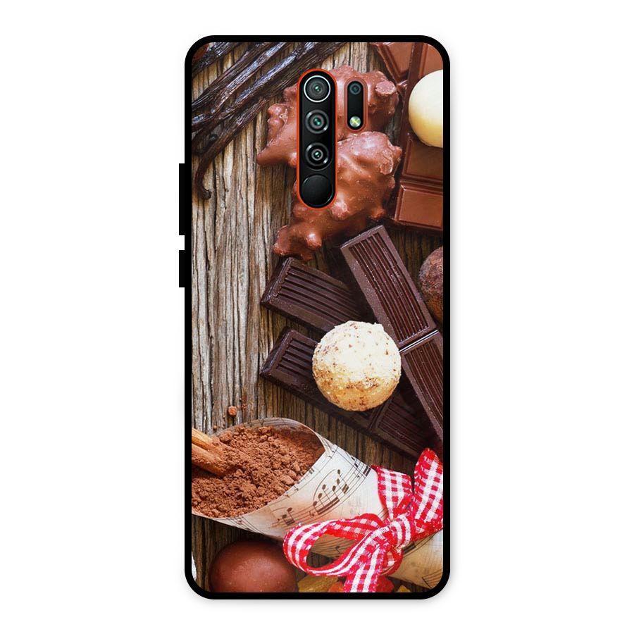 Chocolate Candies Metal Back Case for Redmi 9 Prime