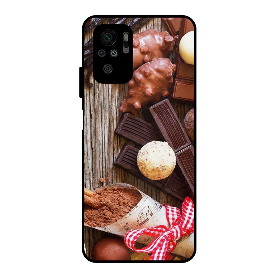 Chocolate Candies Metal Back Case for Redmi Note 10S