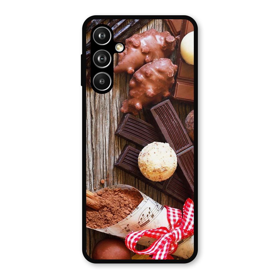 Chocolate Candies Metal Back Case for Samsung Galaxy M54