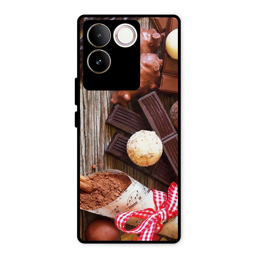 Chocolate Candies Metal Back Case for Vivo T2 Pro