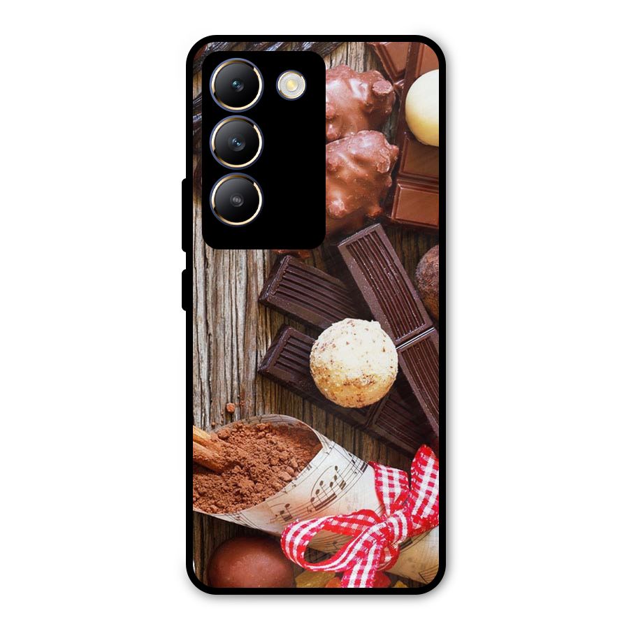 Chocolate Candies Metal Back Case for Vivo T3 5G