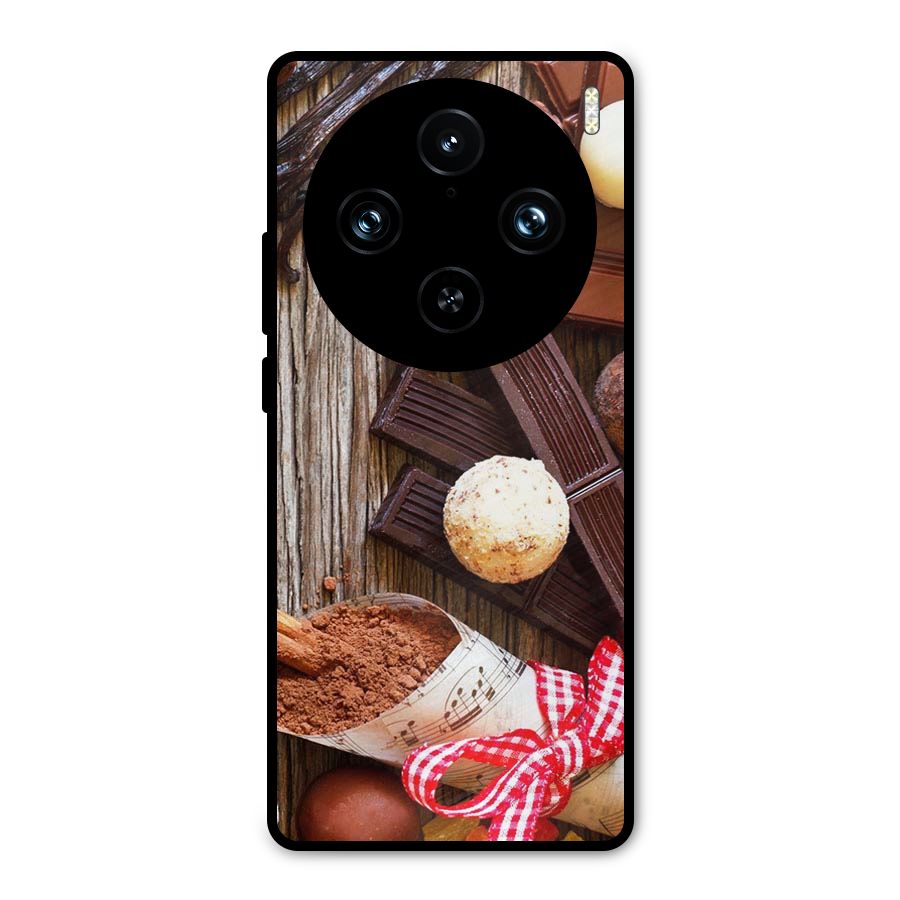 Chocolate Candies Metal Back Case for Vivo X100 Pro