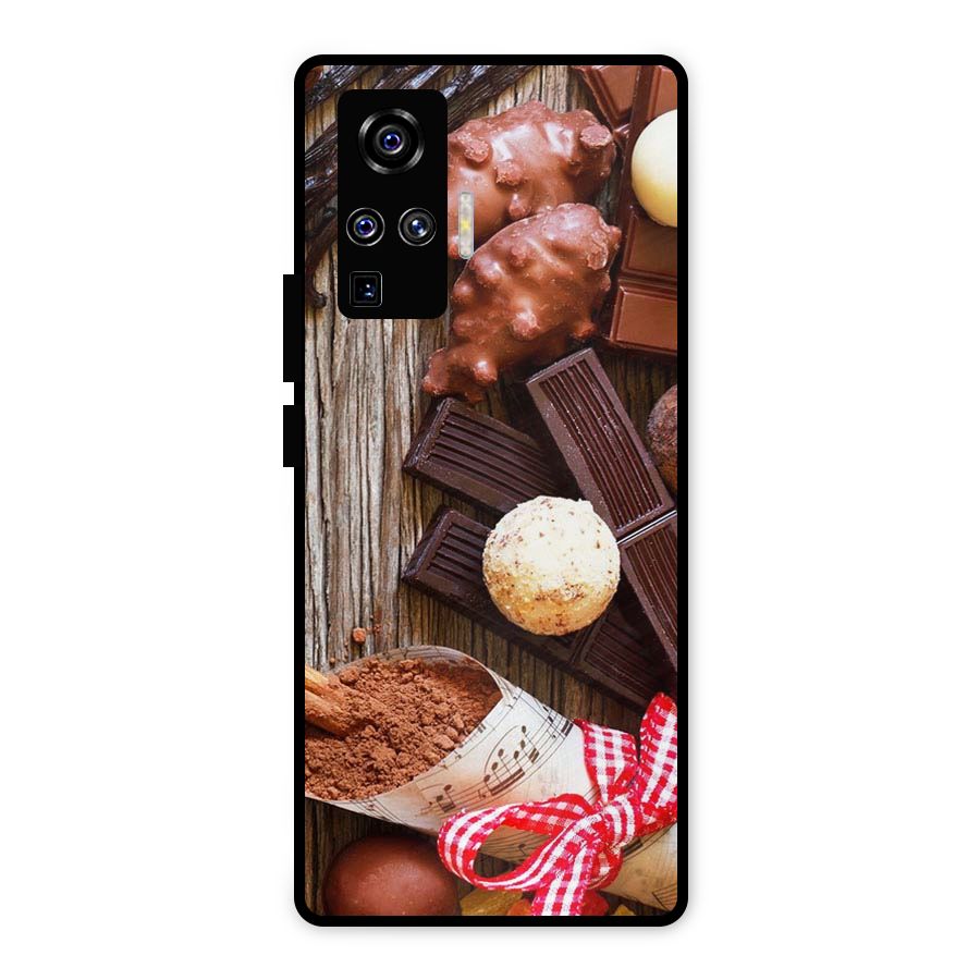 Chocolate Candies Metal Back Case for Vivo X50 Pro