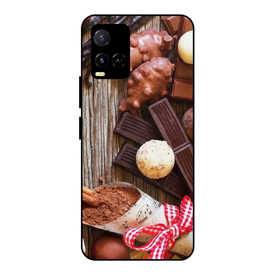 Chocolate Candies Metal Back Case for Vivo Y21