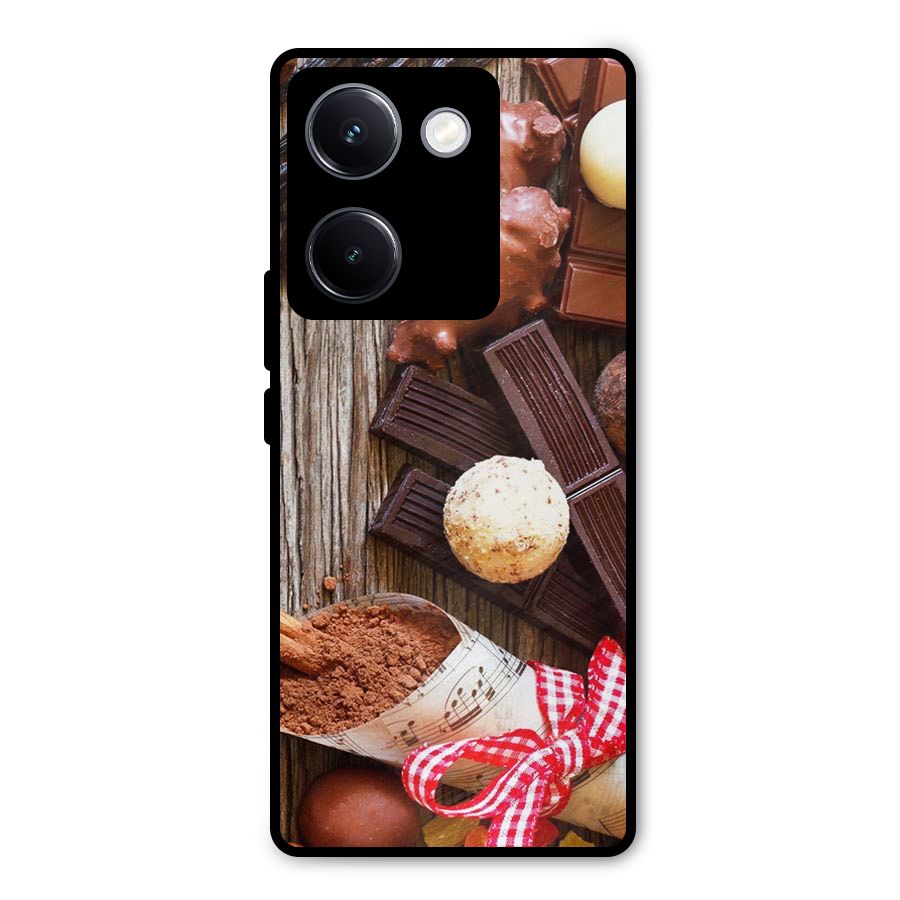 Chocolate Candies Metal Back Case for Vivo Y300 Plus