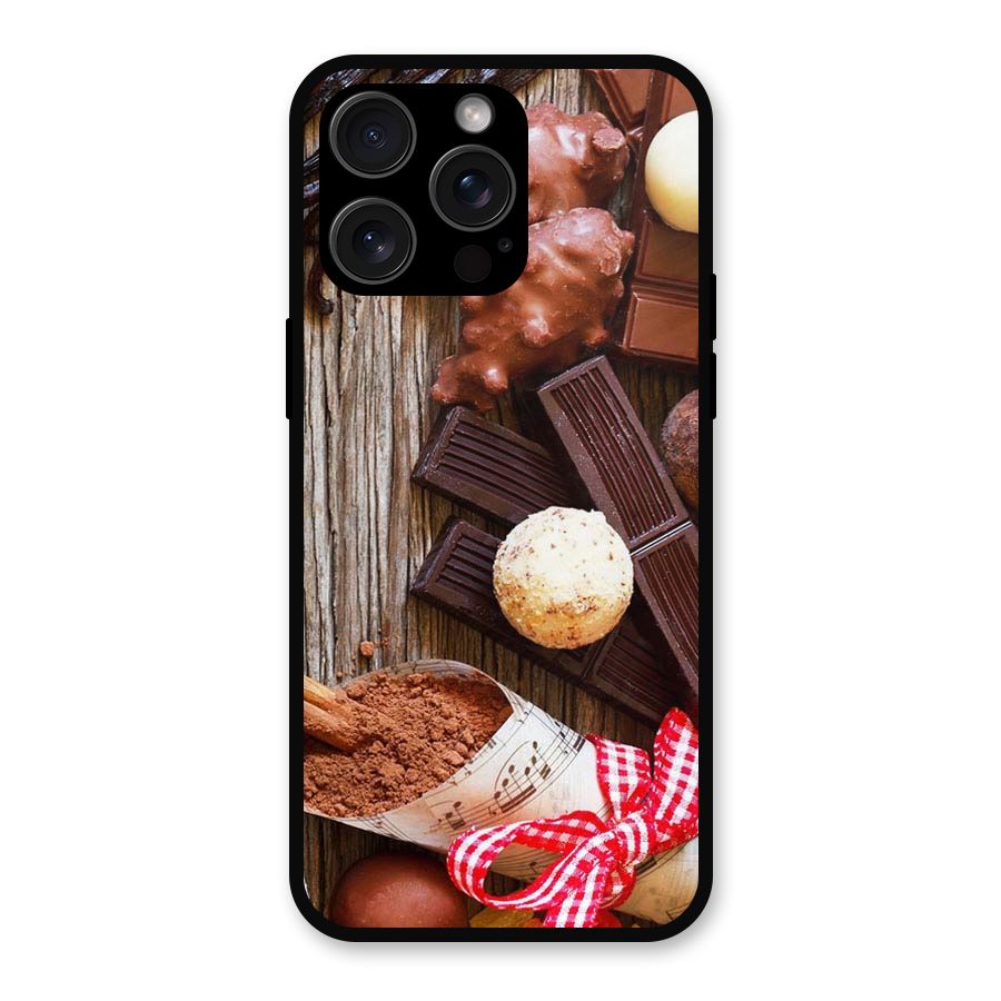 Chocolate Candies Metal Back Case for iPhone 15 Pro Max